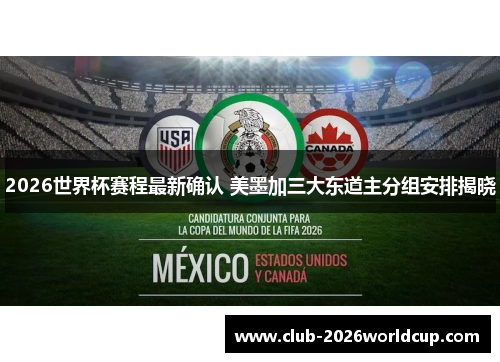 2026世界杯赛程最新确认 美墨加三大东道主分组安排揭晓